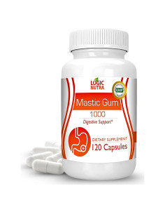 Cápsulas de Goma Mástica Logic Nutra 1000mg - 120 Unidades