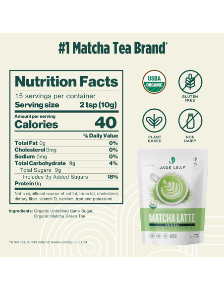 Matcha Orgánico Premium Jade Leaf 150g - Grado Ceremonial