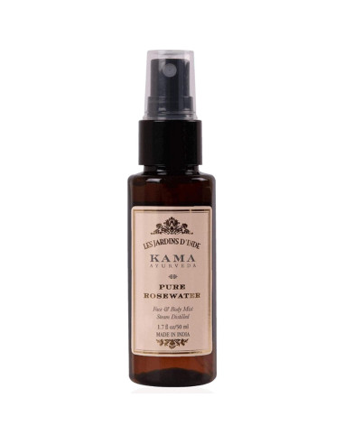 Agua de Rosa Pura Orgánica Kama Ayurveda 50ML - Astringente Natural