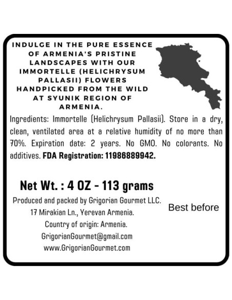 Flores Secas de Inmortal Helichrysum Aris Gourmet 113g