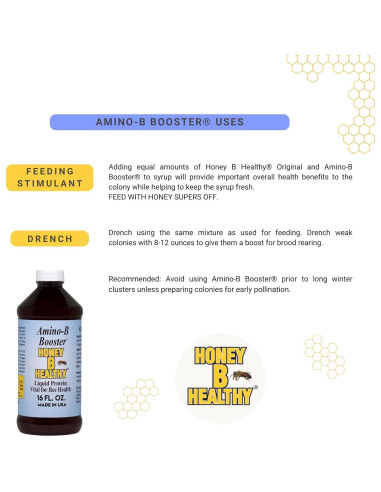 Amino-B Booster 473 ml - Proteína Líquida para Abejas