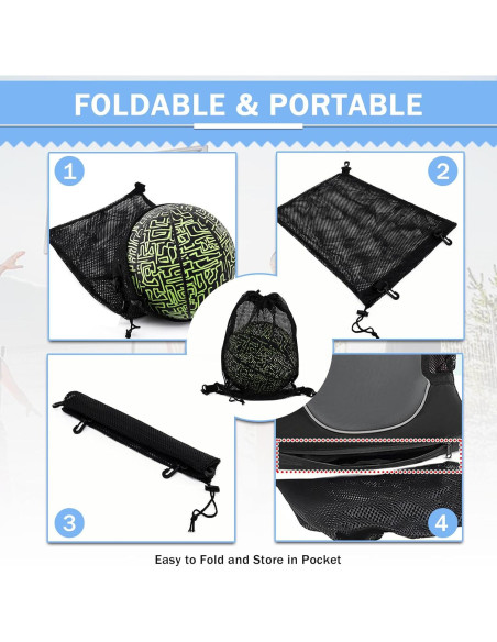 Bolsa de Deporte KAEGREEL Malla Negra 44x39 cm para Gimnasio