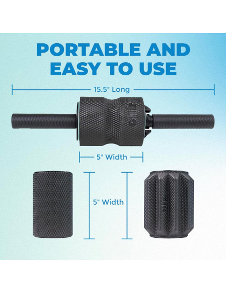 Rodillo Muscular 3-en-1 Chirp - Masajeador Personalizable 39x10x10 cm