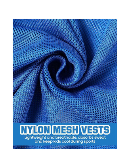 36 Chalecos de Entrenamiento para Adultos y Jóvenes - Rojo y Azul