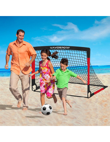 Porterías de Fútbol VAVOSPORT 4x3 para Niños - Set Completo