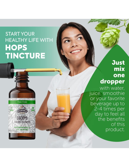 Tintura de Lúpulo Orgánica Florida Herbs 59.15 ml - Sin OGM