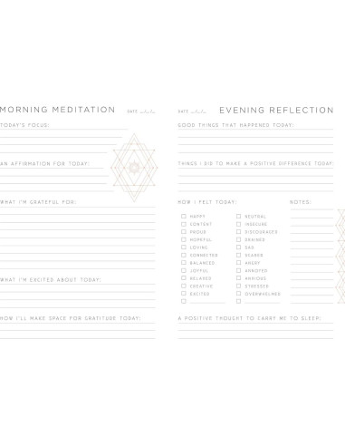 Gratitude: A Day and Night Reflection Journal (90 Days) (Inner World)