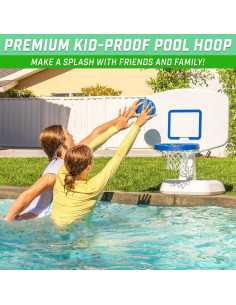 Aro de Baloncesto Acuático GoSports Splash Hoop Clásico - Blanco 2