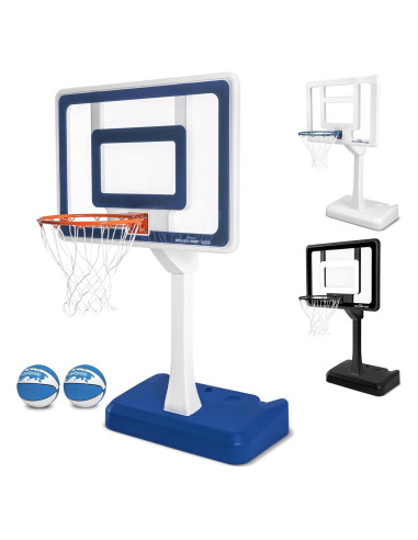 Aro de Baloncesto para Piscina GoSports Splash Hoop Elite - Altura Ajustable