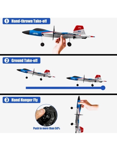 Avión RC F-22 Leopmase 4 Canales con Estabilizador