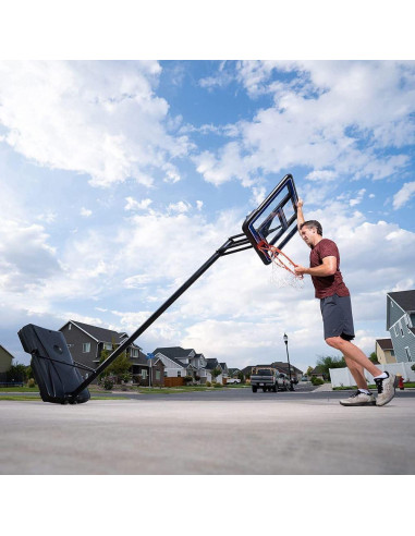 Aro de Baloncesto Portátil Lifetime 44" Ajustable 2.44-3.05m