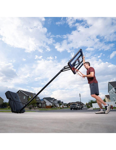 Aro de Baloncesto Portátil Lifetime 44" Ajustable 2.44-3.05m