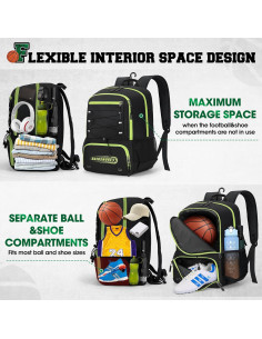 Mochila de Baloncesto Rainsmore 5217 Impermeable 32x45x21cm 2