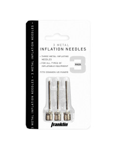 Paquete de 3 Agujas de Inflación Franklin Sports - Metal