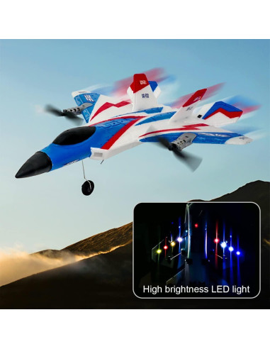 Avión RC F-22 Leopmase 4 Canales con Estabilizador