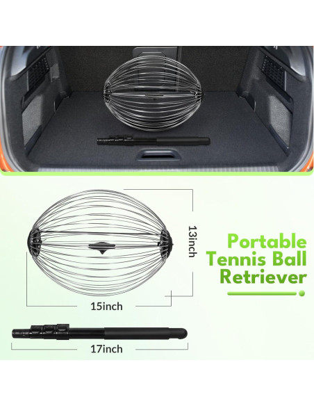 Recogedor de Pelotas Telescópico Netrix 77-148cm para Tenis