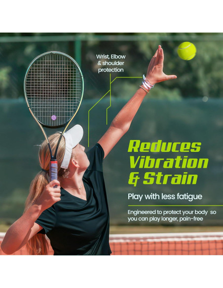 Amortiguador de Raqueta de Tenis TRESSIS Brillo Púrpura x2