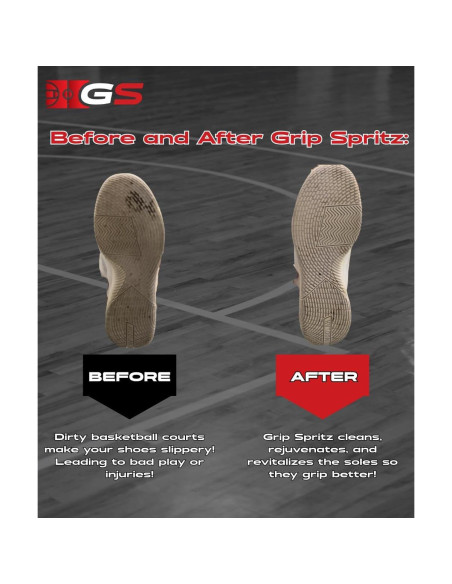 Grip Spritz - Spray para agarre de zapatos de baloncesto - 2 botellas