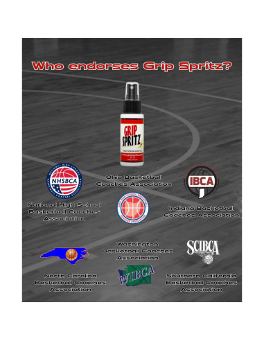 Grip Spritz - Spray para agarre de zapatos de baloncesto - 2 botellas