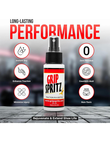 Grip Spritz - Spray para agarre de zapatos de baloncesto - 2 botellas
