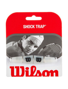 Empuñadura de Raqueta de Tenis Wilson Shock Trap - Negro/Transparente