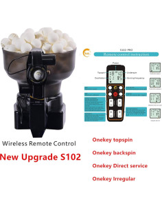 Robot de Tenis de Mesa Suz S102 Inalámbrico para Entrenamiento 2