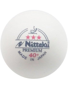 Bolas de Tenis de Mesa NITTAKU 3-Star Premium 40mm - 12 Unidades 2