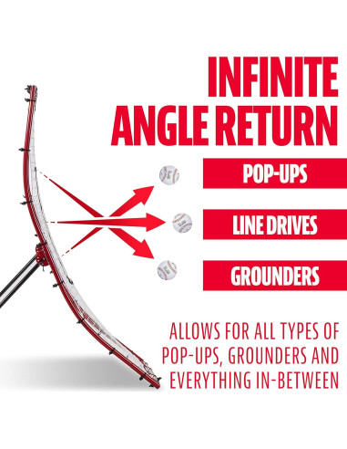 Red de Rebote de Béisbol Franklin Sports 68x44 cm - Entrenador de Fildeo