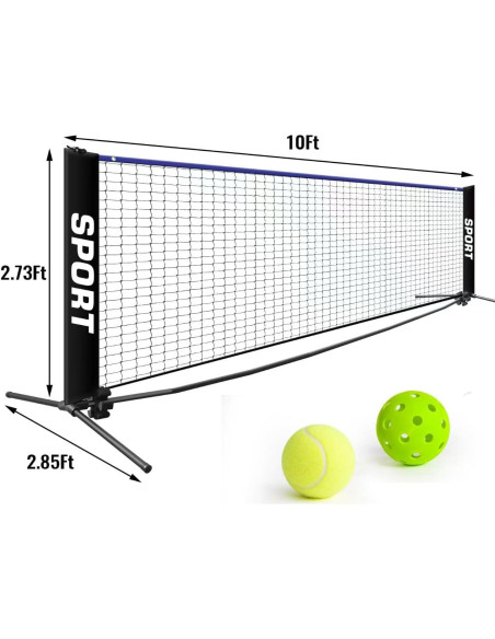 Set de Red Portátil JETOLAKQ para Pickleball y Voleibol