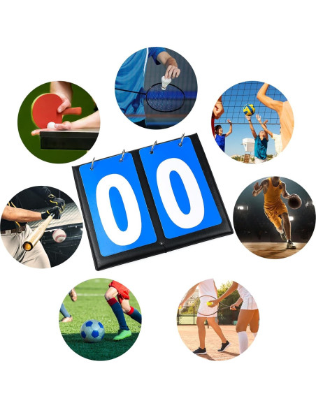 Tablero de Puntuación Portátil Inheming 2 Pcs 20x16.2 cm