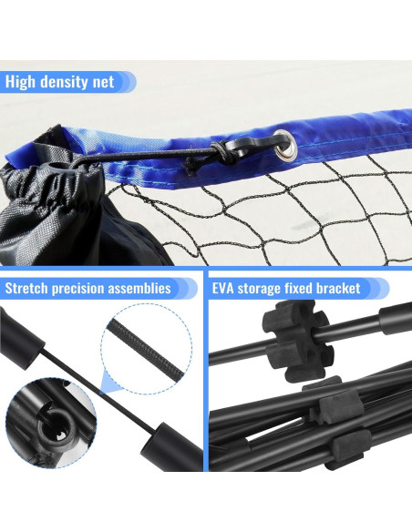 Set de Red Portátil JETOLAKQ para Pickleball y Voleibol
