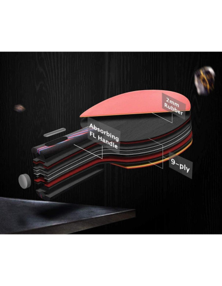 Set de 2 Palas de Tenis de Mesa Senston Profesionales Avanzadas