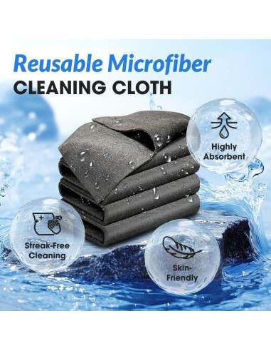 Paño Mágico Multifuncional Mucpad 30x30 cm 5 Piezas Microfibra