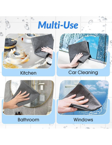 Paño Mágico Multifuncional Mucpad 30x30 cm 5 Piezas Microfibra