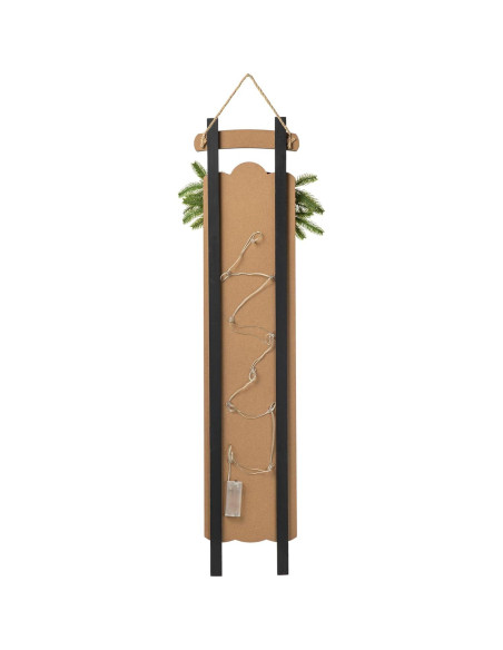 Señal de Trineo Iluminada Glitzhome 101.6 cm Alegría Navidad