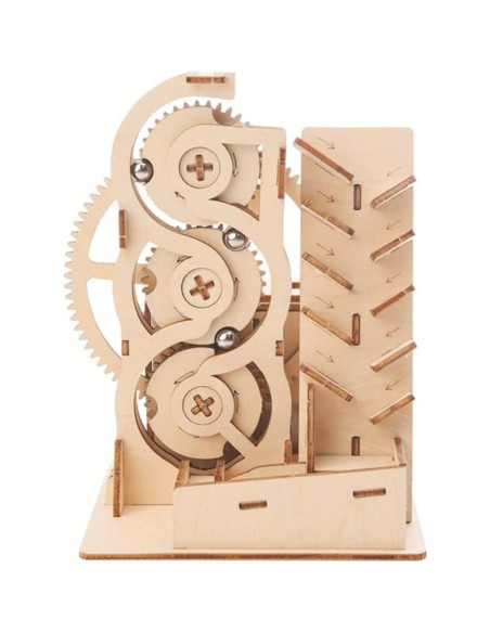 Kit de Pista de Canicas de Madera Solar PZ-035 Juguete STEM