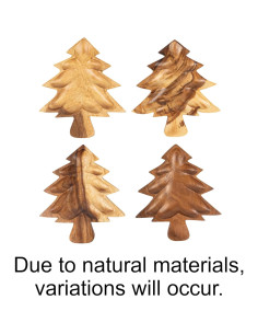 Cuenco decorativo en forma de árbol de Navidad Creative Co-Op 25.4x22.9 cm 2