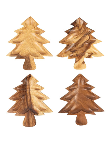 Cuenco decorativo en forma de árbol de Navidad Creative Co-Op 25.4x22.9 cm