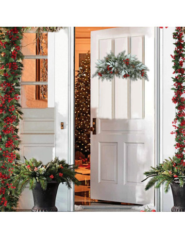 Adorno Navideño HiiARug 66 cm Buzón Artificial con Piñas