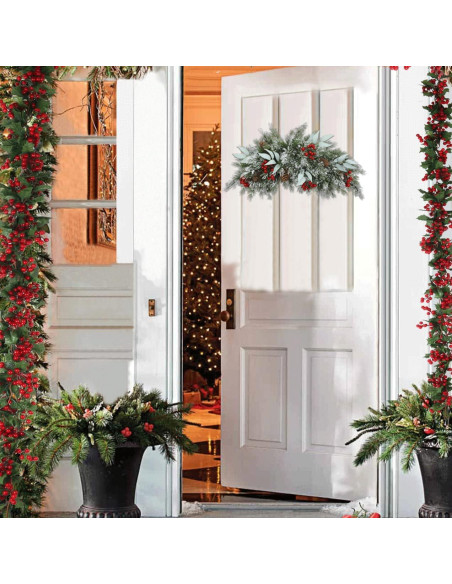 Adorno Navideño HiiARug 66 cm Buzón Artificial con Piñas