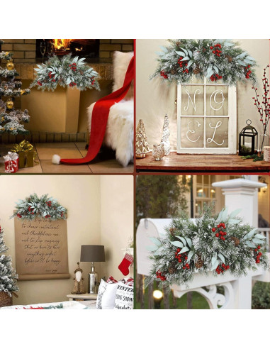 Adorno Navideño HiiARug 66 cm Buzón Artificial con Piñas