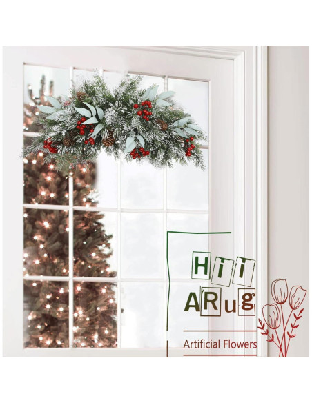Adorno Navideño HiiARug 66 cm Buzón Artificial con Piñas