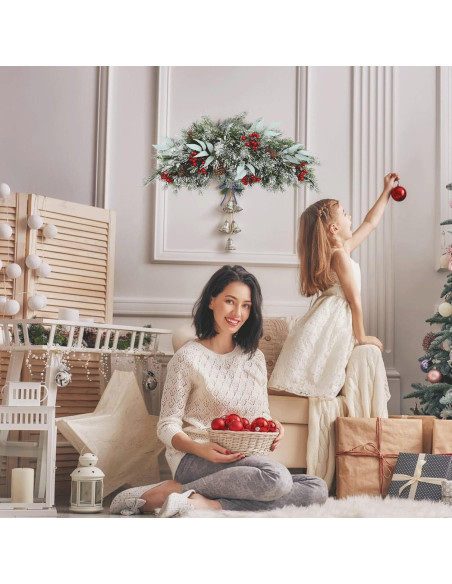 Adorno Navideño HiiARug 66 cm Buzón Artificial con Piñas