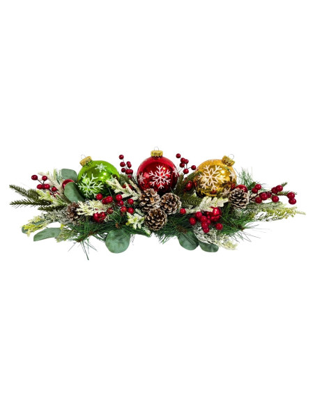 Centro de Mesa Iluminado Navideño Svndlyn 66 cm con Adornos