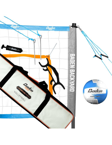 Conjunto de Red de Voleibol Baden Serie Campeones 9.75m x 0.91m