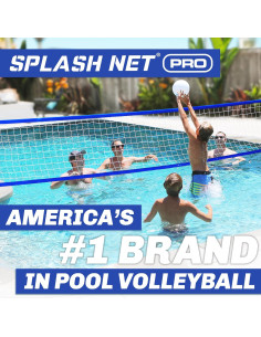 Red de Voleibol de Piscina GoSports Splash Net PRO Azul - Incluye 2 Pelotas y Bomba 2
