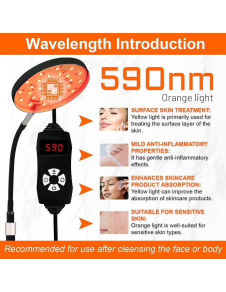 Lámpara de Terapia de Luz Roja Akarishin 120 LEDs Ajustable