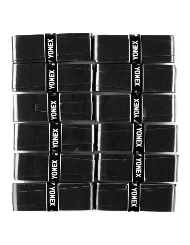 Overgrip Yonex Super Grap 30 Pack Negro/Blanco 0.6mm