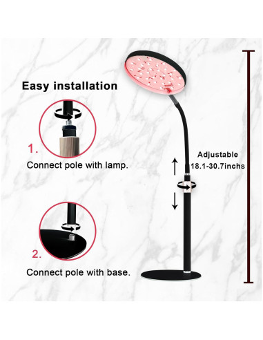 Lámpara de Terapia de Luz Roja Akarishin 120 LEDs Ajustable