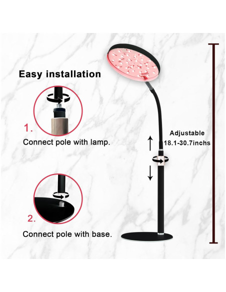 Lámpara de Terapia de Luz Roja Akarishin 120 LEDs Ajustable